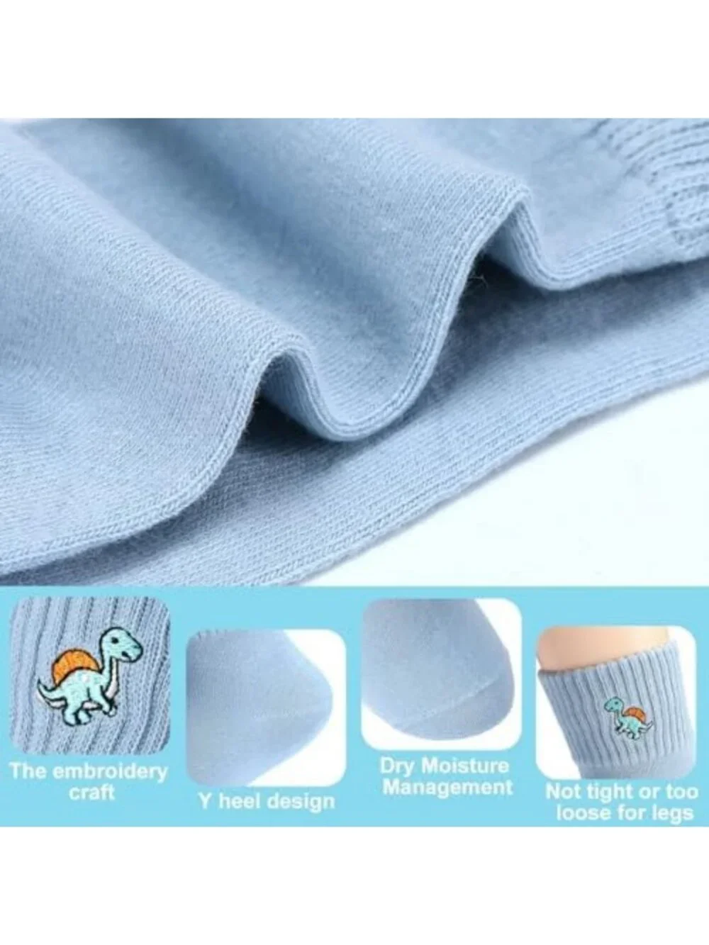 Cute Lightweight Cotton Crew Socks - 10 Pairs Ankle Length, Aesthetic Gifts for
